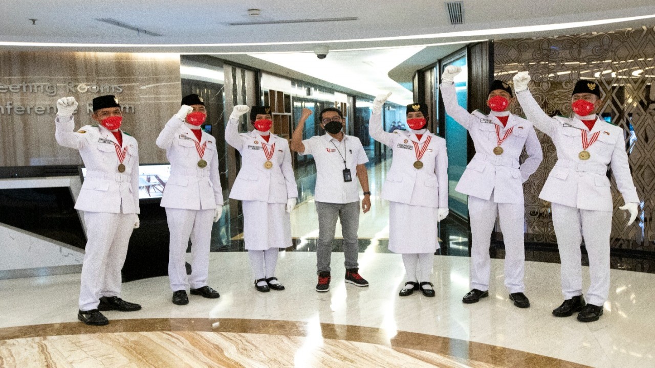 Paskibraka dengan BRI.