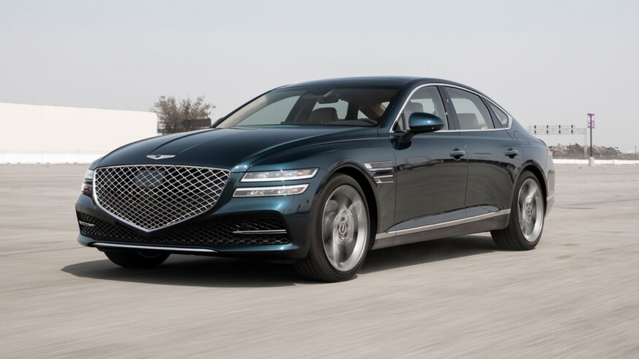 Ilustrasi kendaraan listrik Genesis G80.