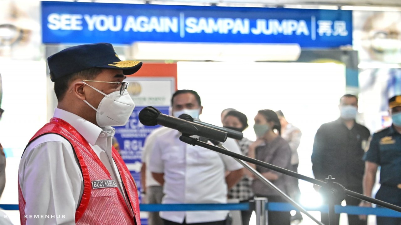 Menteri Perhubungan (Menhub) Budi Karya Sumadi