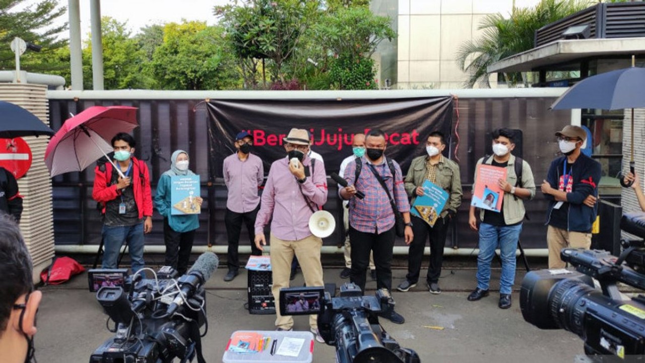 Para pegawai KPK yang tak lolos TWK mendirikan kantor darurat pemberantasan korupsi/ist