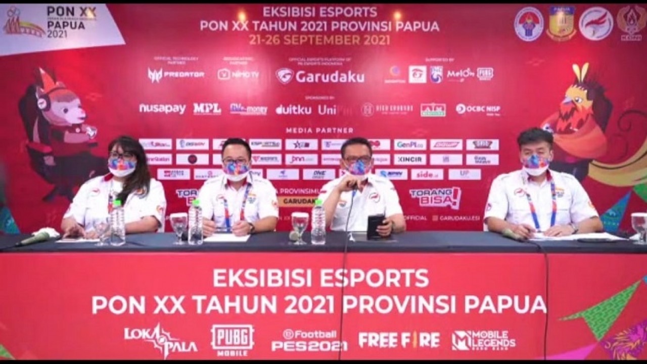 Press conference Eksibisi Esports PON XX Papua 2021
