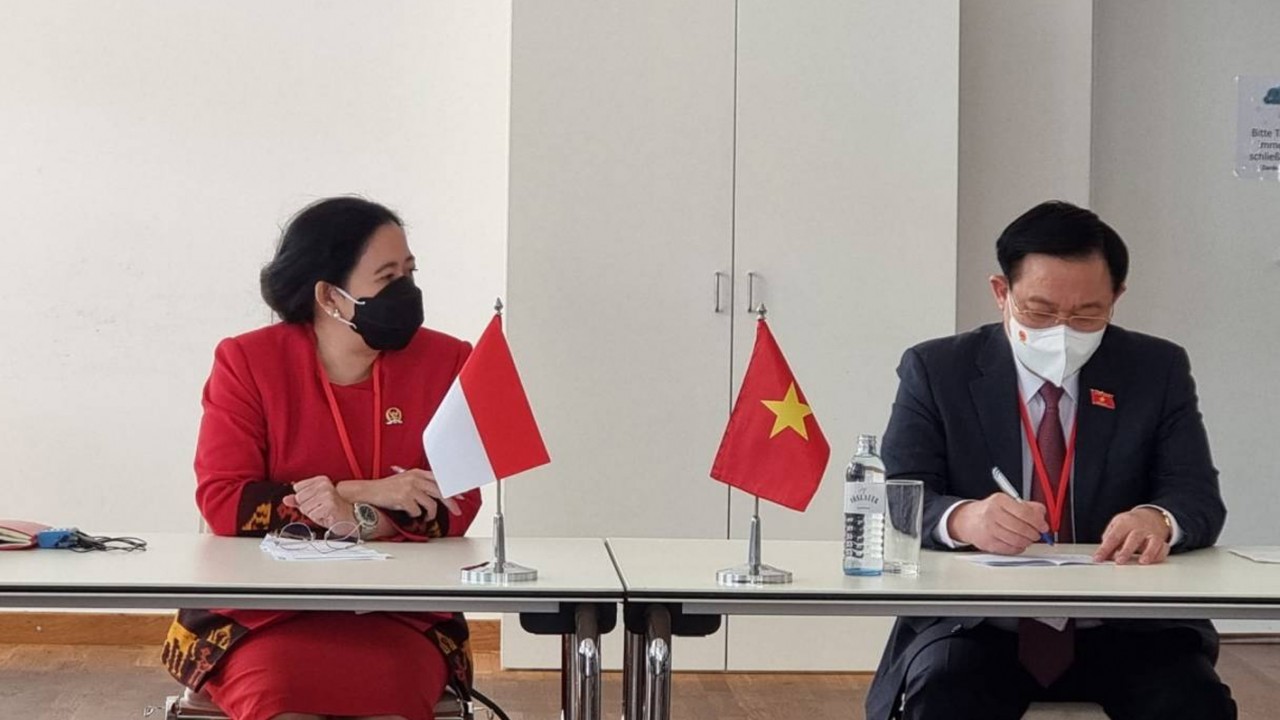 Puan Maharani dan Ketua Parlemen Vietnam.