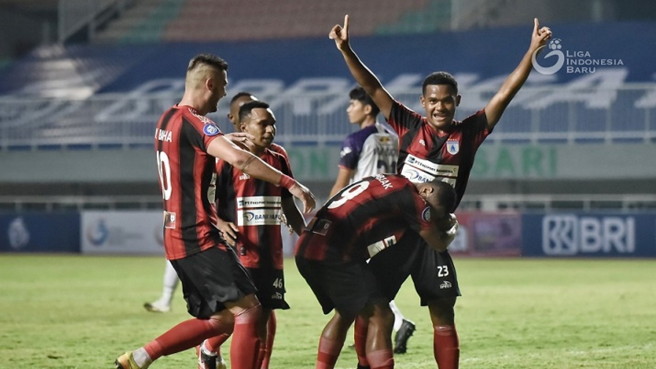 Selebrasi skuad Persipura