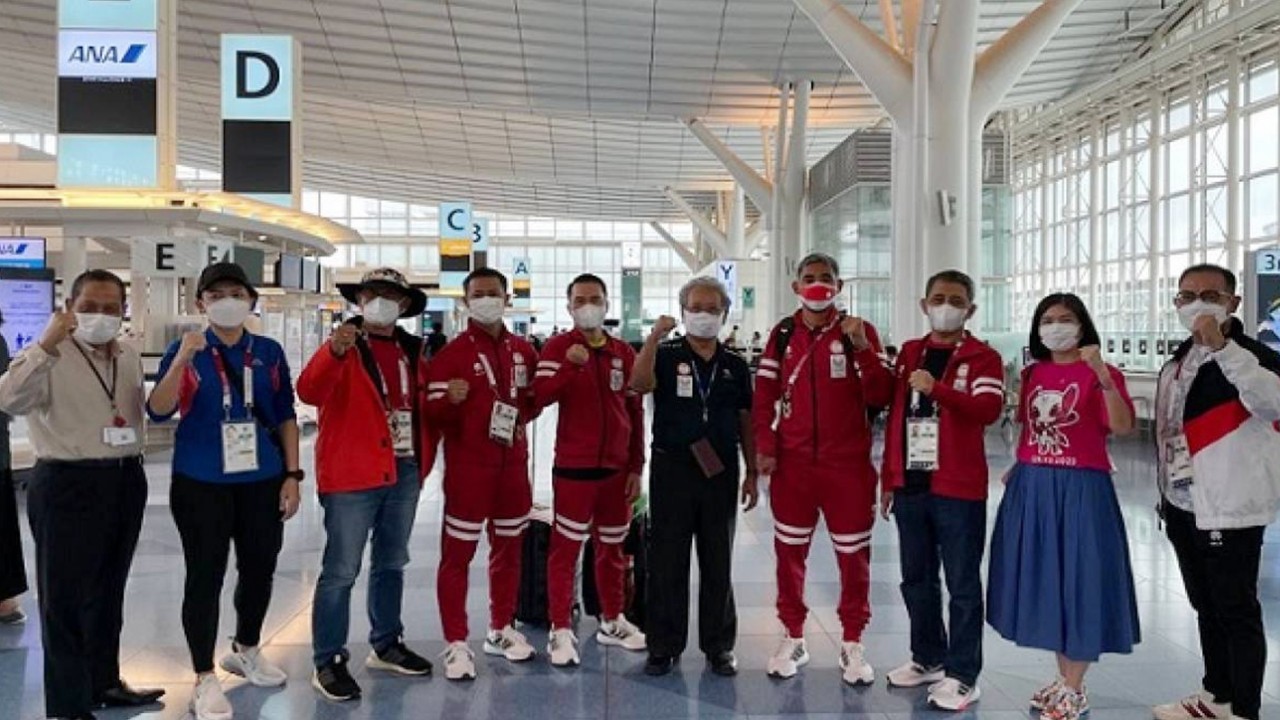 Pelepasan kloter ke-3 oleh Dubes RI untuk Jepang.