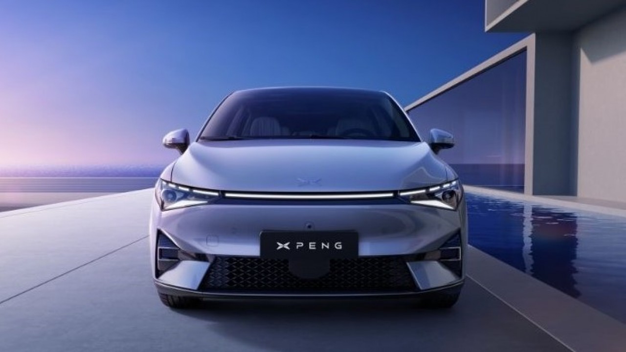 Ilustrasi mobil listrik Xpeng. (Pandaily)