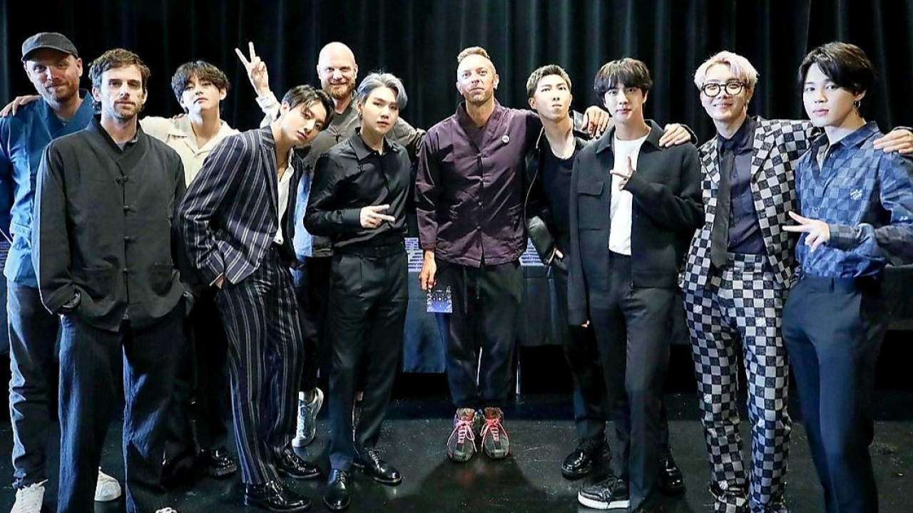 BTS dan Coldplay (Instagram)