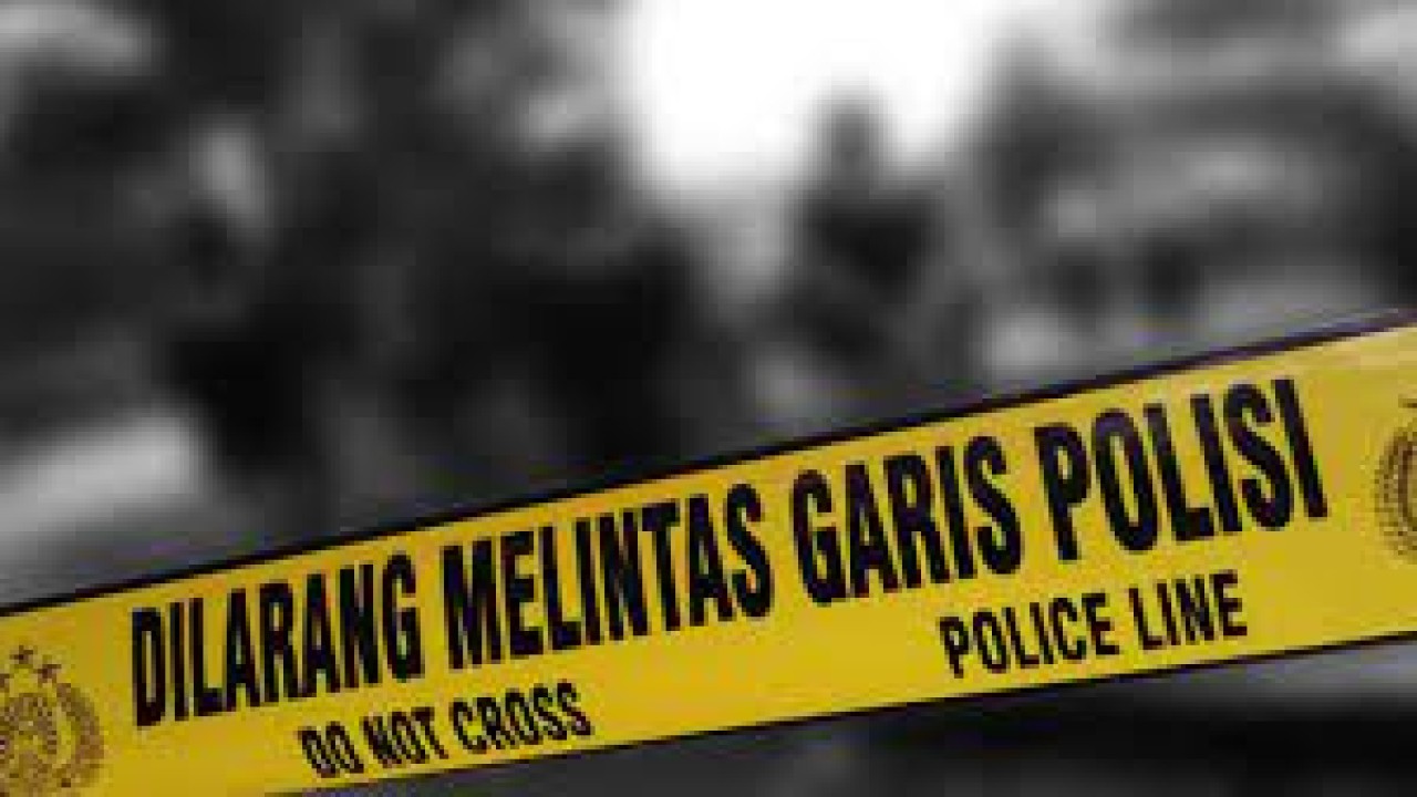 Ilustrasi lokasi kejadian dipasangi garis polisi/ist