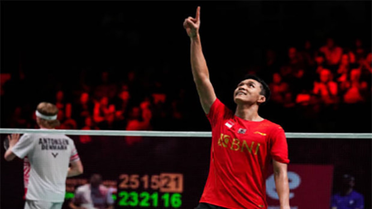 Jonatan Christie di Thomas Cup 2021