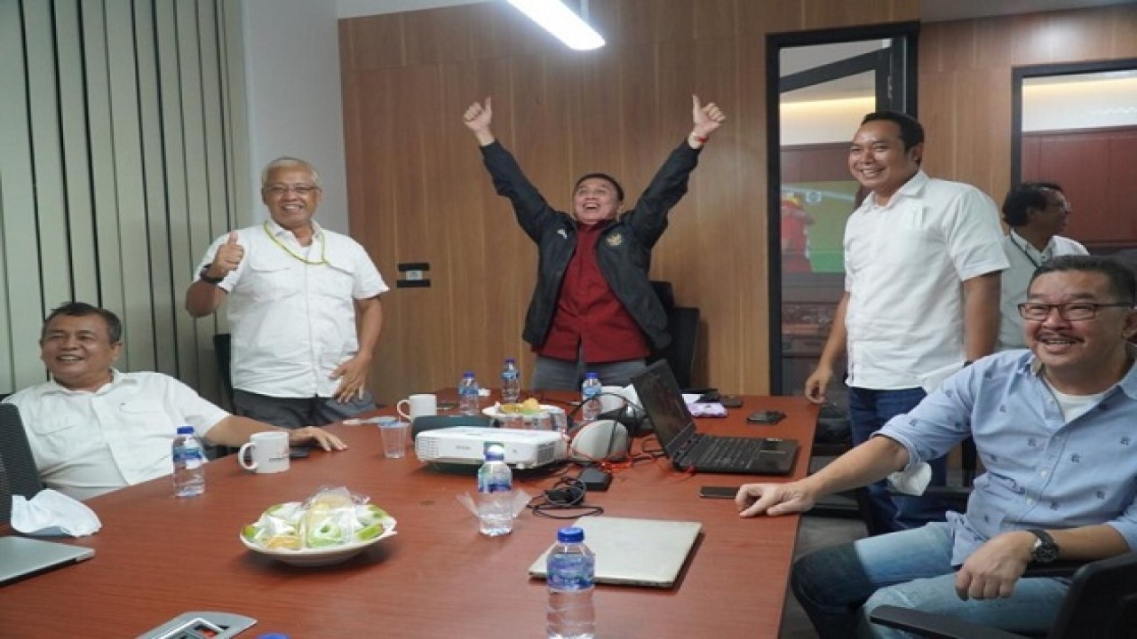 Ketum PSSI nobar Timnas vs Taiwan