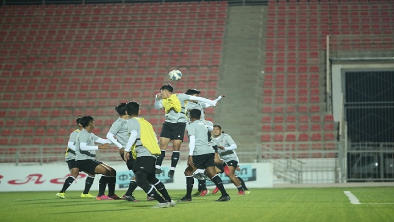 Latihan Timnas Indonesia U23