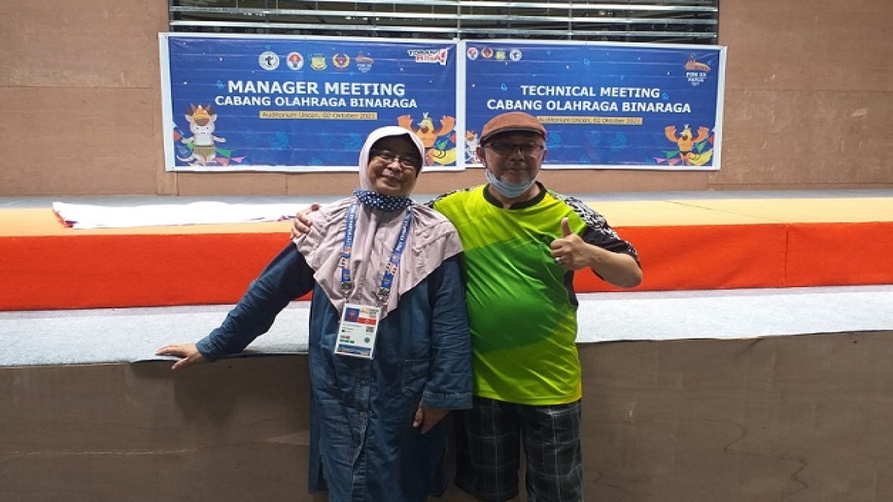 Maman Suryaman bersama Istri