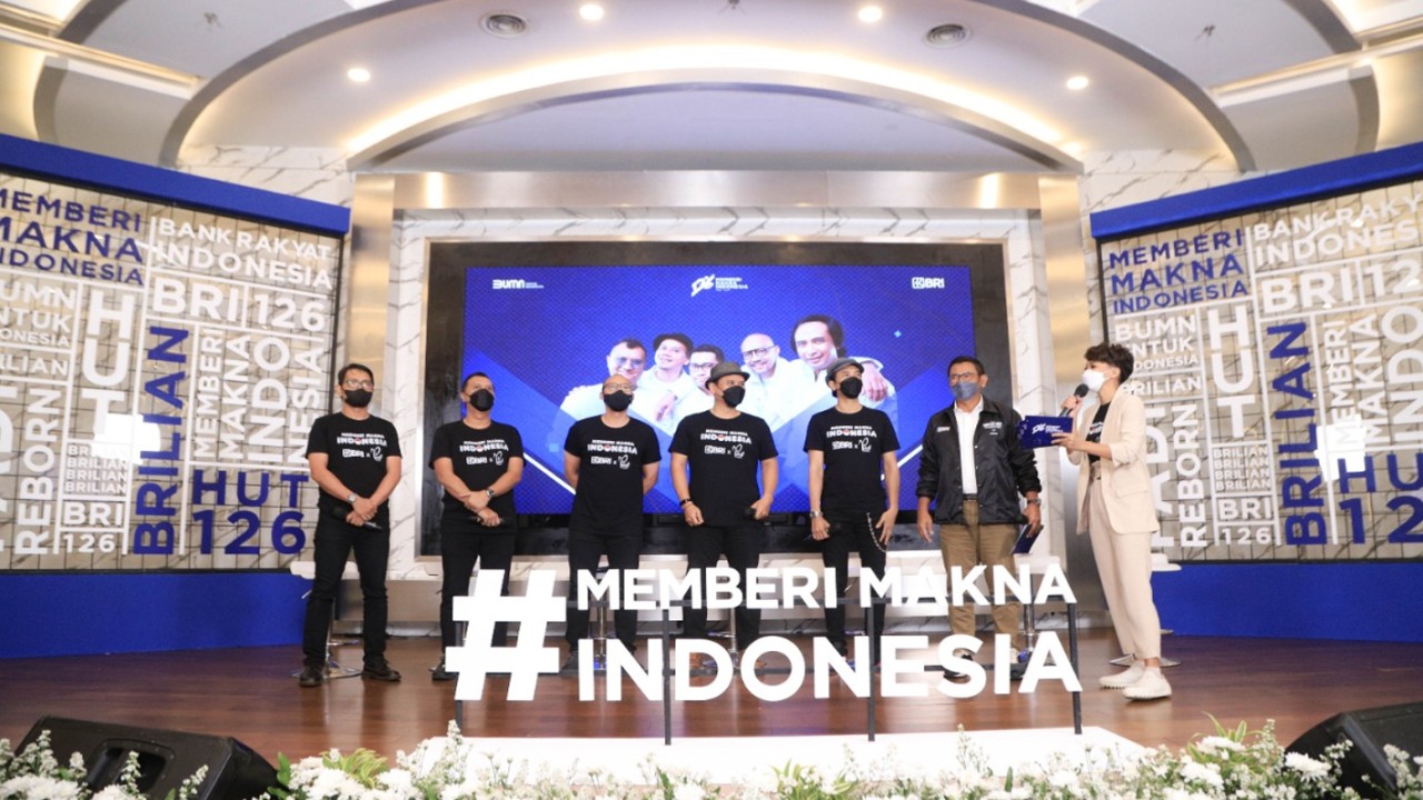 Di ulang tahun ke 126 ini BRI mengambil tema "Memberi Makna Indonesia".'