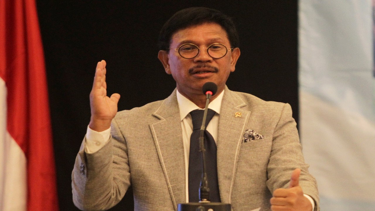 Menkominfo Johnny G Plate/ist