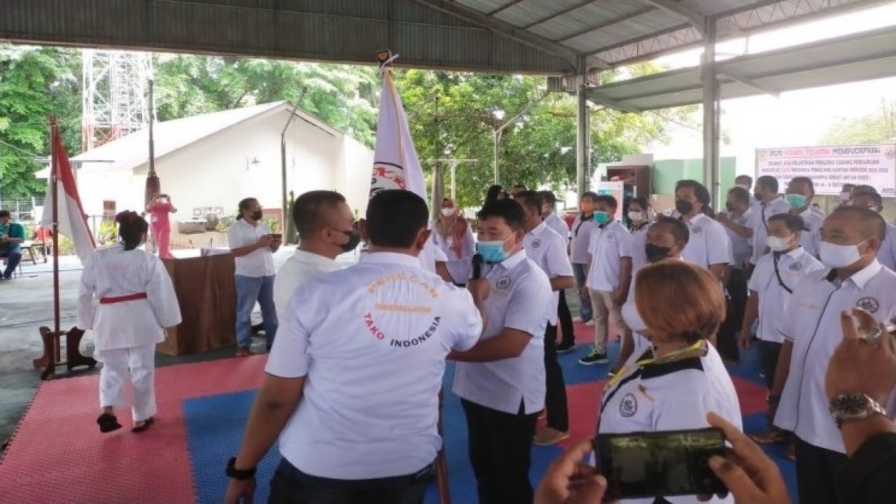 Pelantikan Pengcab TAKO Indonesia, kota Pematangsiantar periode 2021-2025 / Foto: Pewarta.co