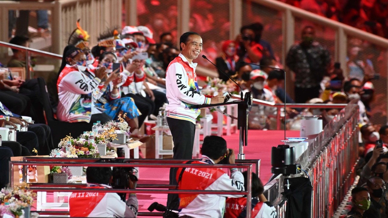 Presiden Joko Widodo (Jokowi) resmi membuka PON XX Papua. Foto: PB PON XX Papua