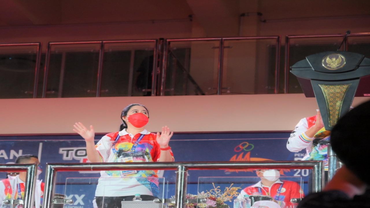 Ketua DPR RI Puan Maharani di acara PON Papua.
