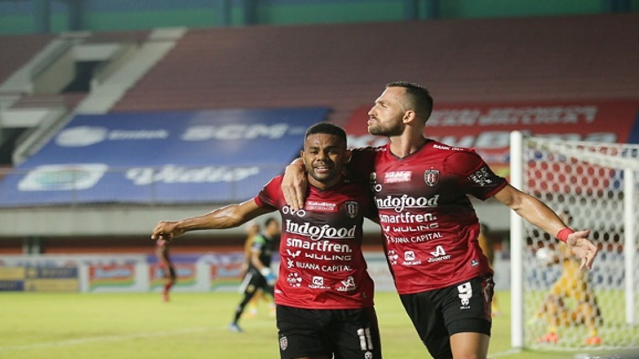 Selebrasi pemain Bali United