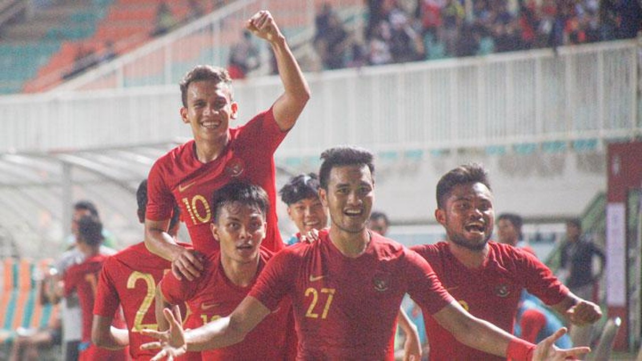 Selebrasi Timnas Indonesia U-23