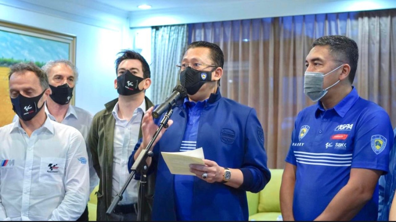 Bamsoet dan perwakilan Dorna Sports.