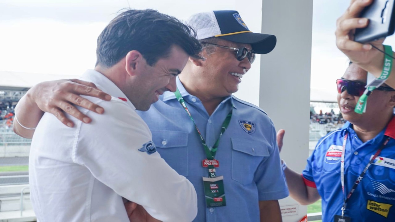 Bamsoet dan perwakilan Dorna Sports.