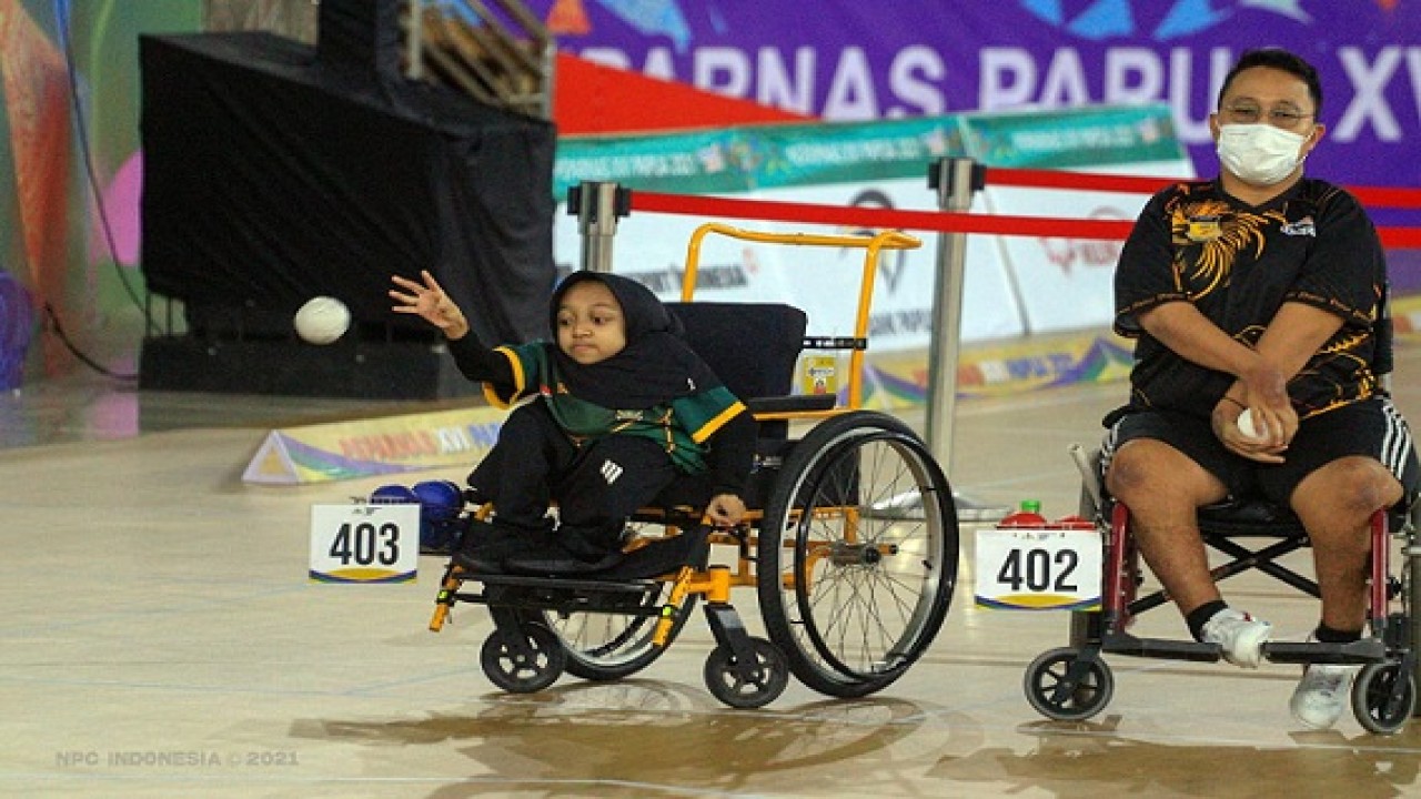 Cabang olah raga boccia Papernas Papua 2021