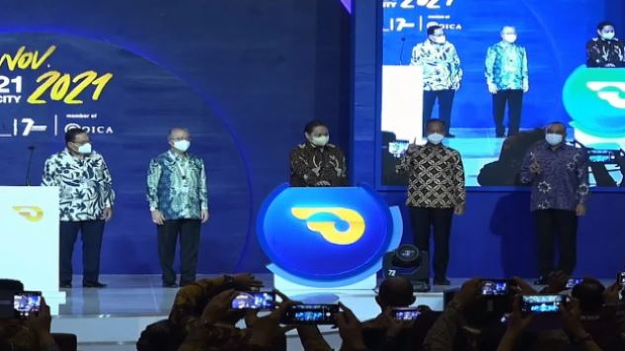 GIIAS 2021 resmi dibuka. (Tangkapan layar)