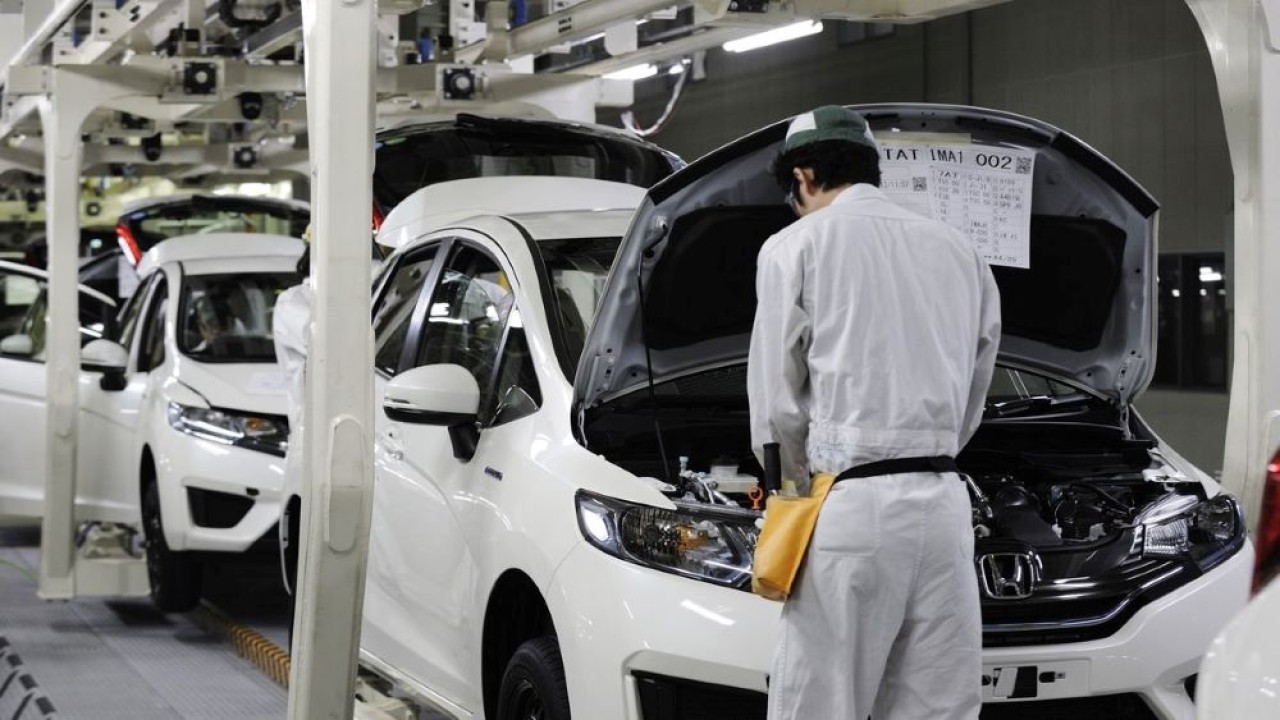 Ilustrasi pabrik mobil Honda. (Istimewa)