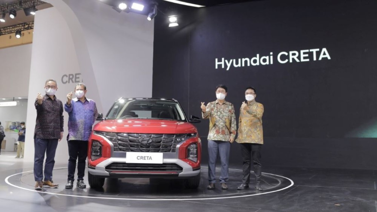 Peluncurna Hyundai Creta di GIIAS 2021, Kamis (11/11/2021). (Adiantoro/NTV)