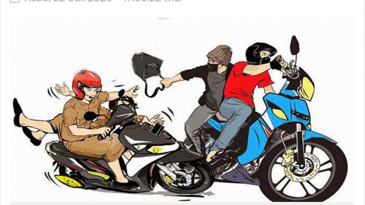 Ilustrasi aksi kejahatan jambret/ist