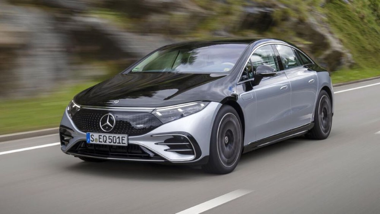 Mercedes-Benz EQS 2022. (CNet)