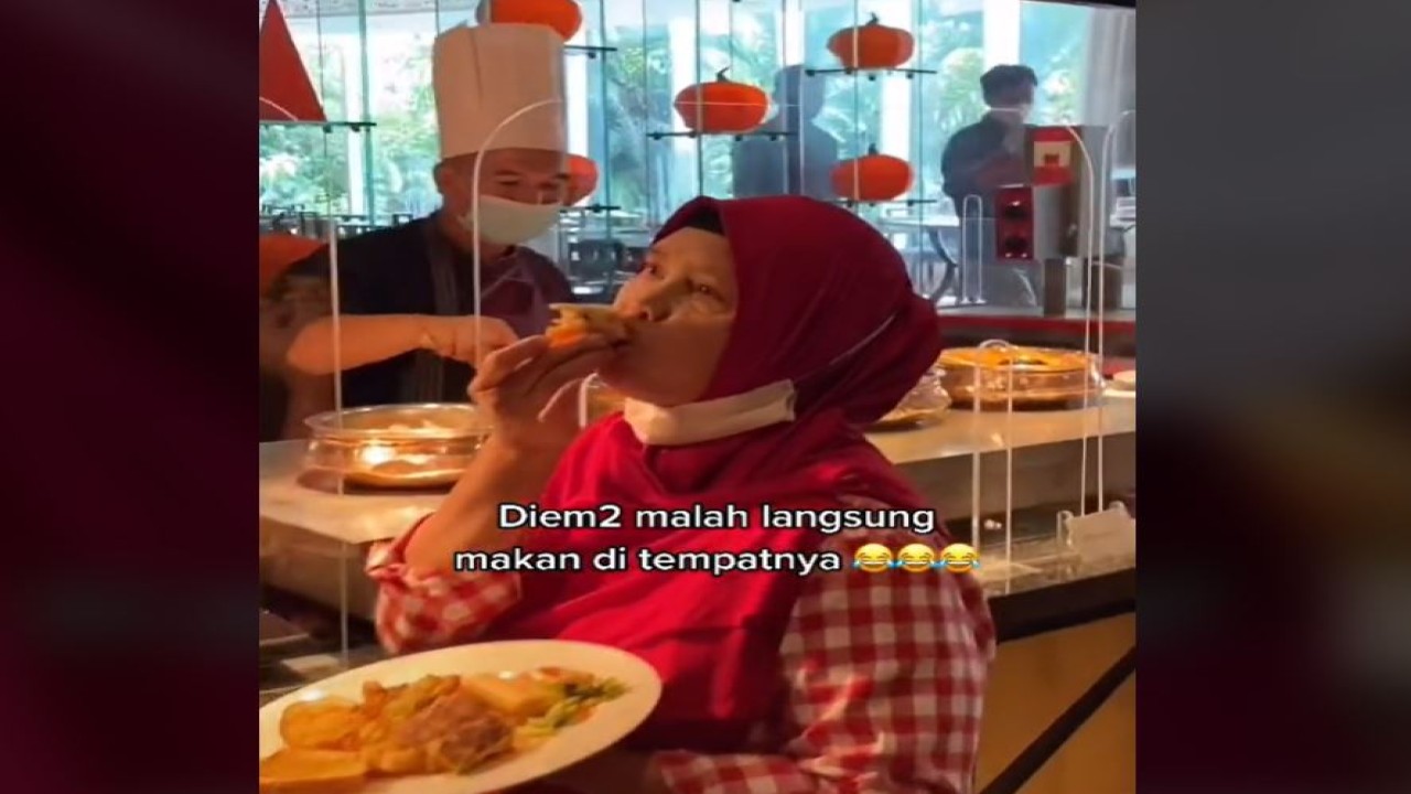 Ulah pengasih anak ini bikin ketawa ngakak. (Tangkapan layar TikTok @cupcakedai_)