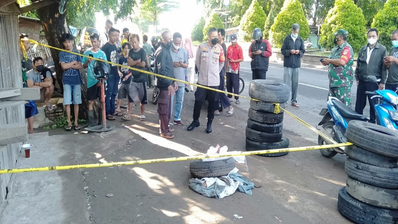 Lokasi potongan tubuh korban ditemukan.