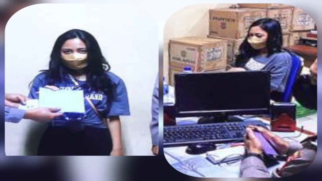 Rachel Vennya saat diperiksa polisi. (PMJNews)