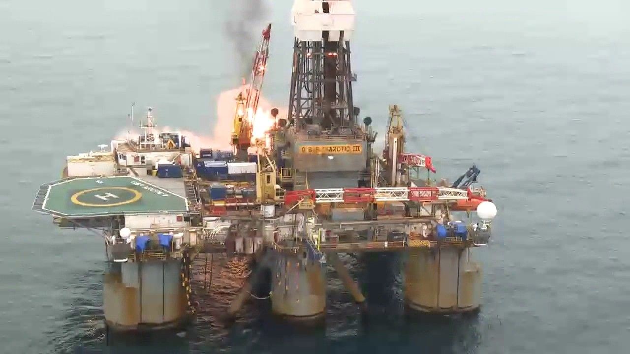 Anjungan eksplorasi minyak lepas pantai/ist