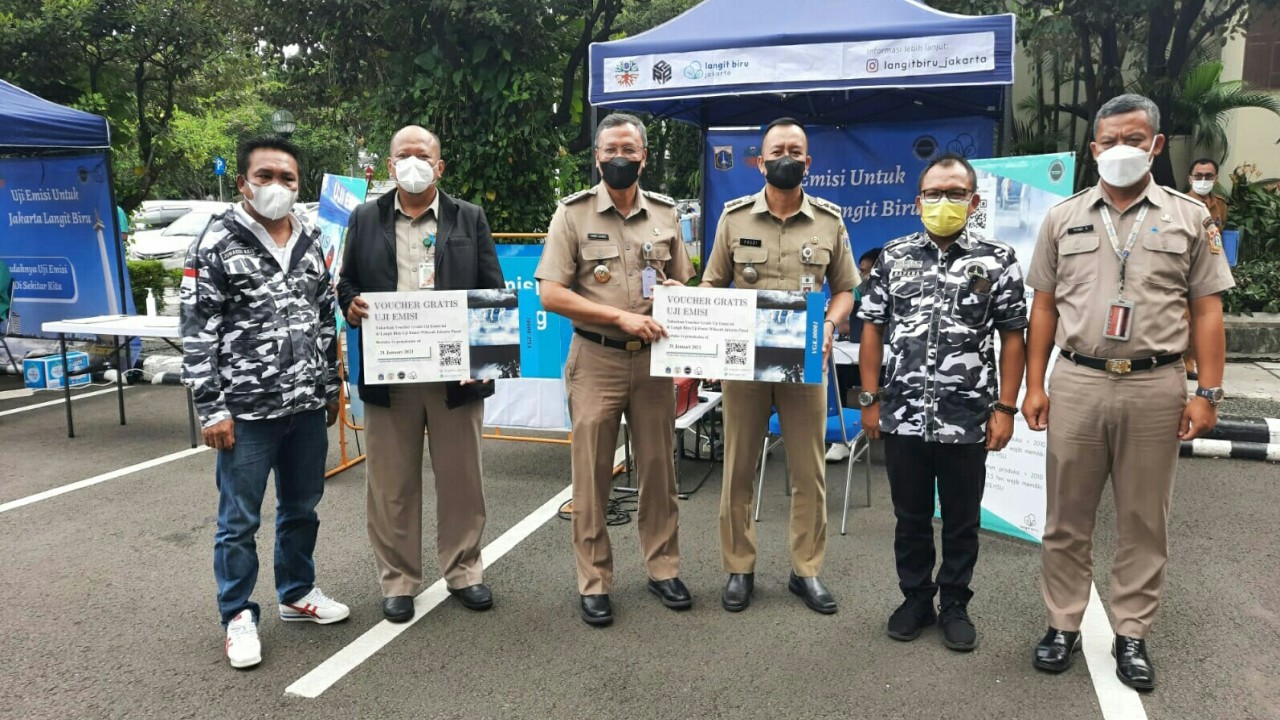 Peluncuran layanan uji emisi Bapera.