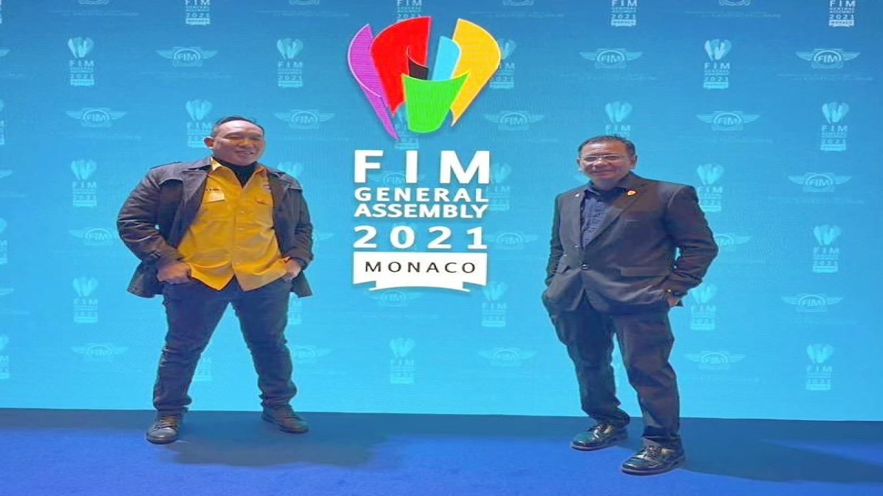 Perwakilan IMI di acara FIM di Monaco.