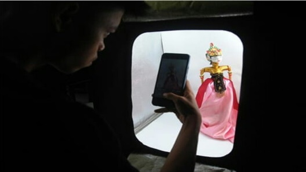 Ilustrasi foto ruang digital