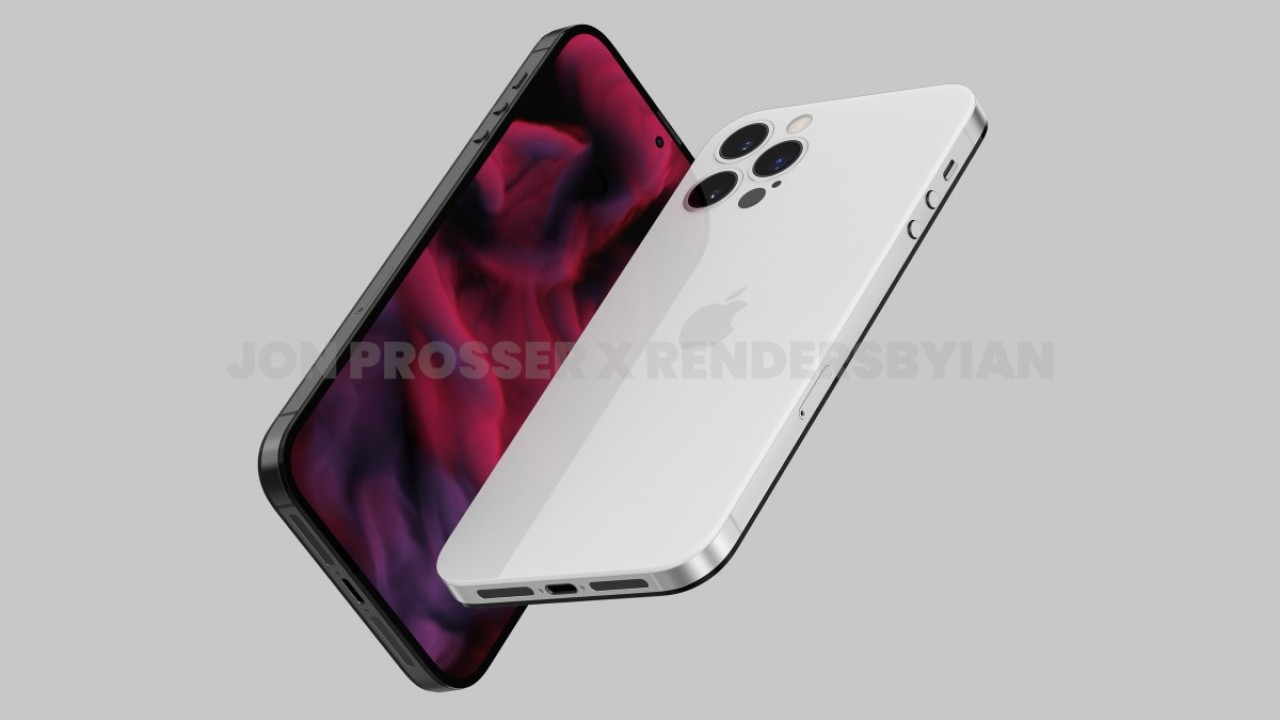 Render bocoran Apple iPhone 14 Pro Max (FrontPageTech via GSM Arena)