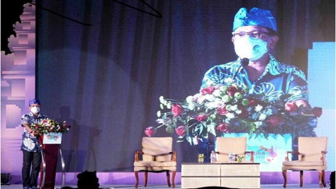 Menkominfo Johnny G. Plate, saat memberikan pengarahan kepada seluruh pegawai Ditjen Aptika