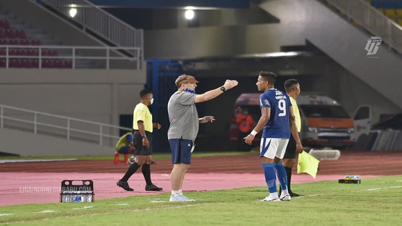 Pelatih Robert Albert bersama Wander Luiz