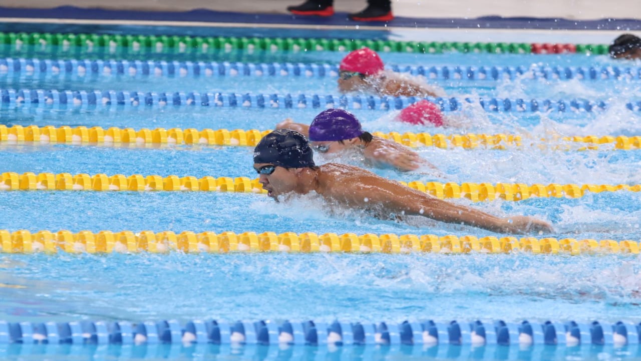 Pertandingan hari pertama kejuaraan antar klub renang se-Indonesia IOSC 2021 di Stadion Akuatik GBK Jakarta/ist