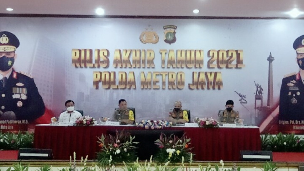 Rilis Akhir Tahun 2021 Polda Metro Jaya.