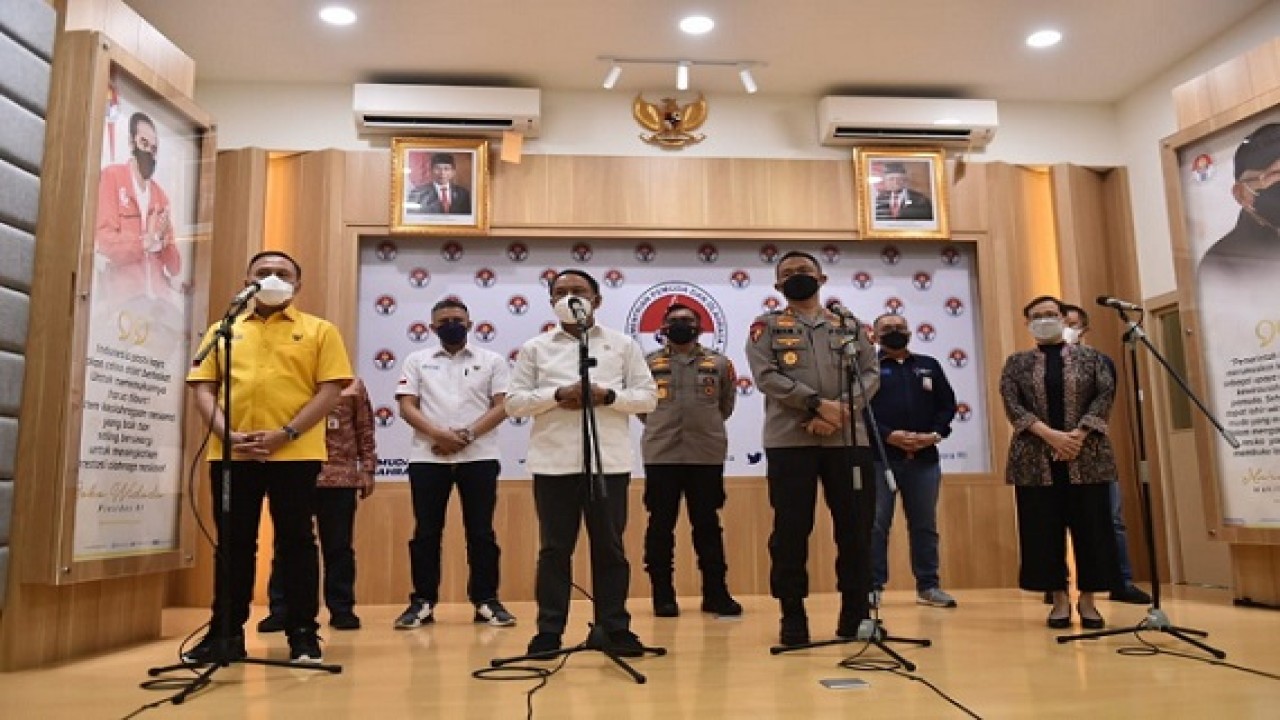 Rapat koordinasi kelanjutan Liga 1 dan 2 dengan penonton