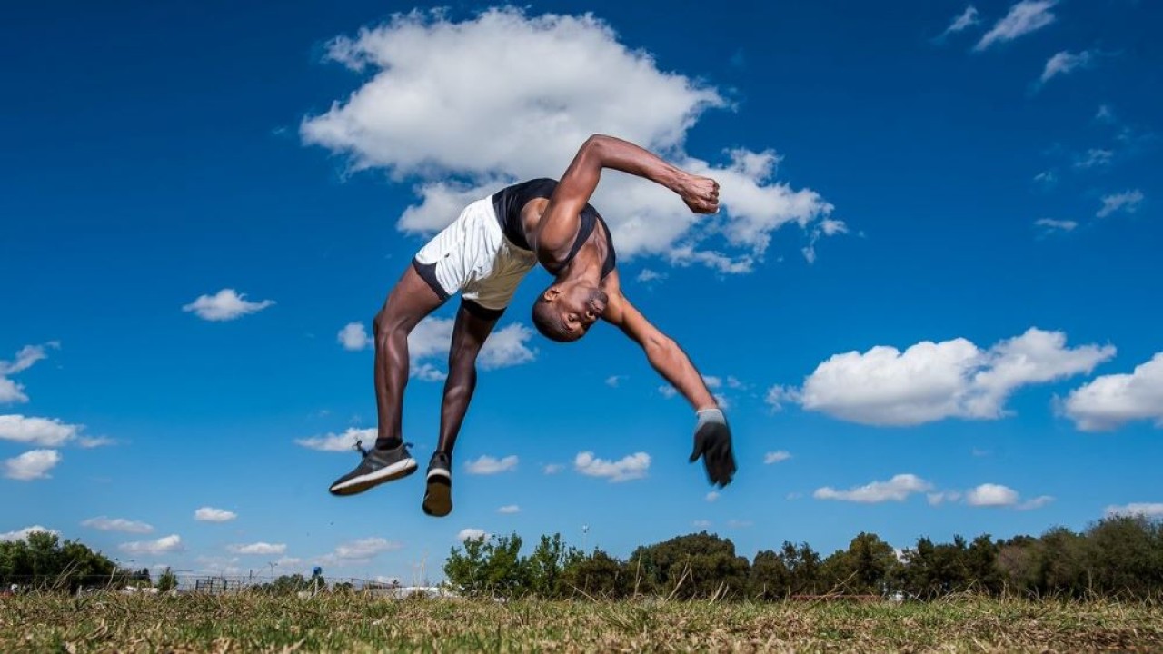 Zama Mofokeng memecahkan rekor dunia. (Twitter @zamamofokeng6)