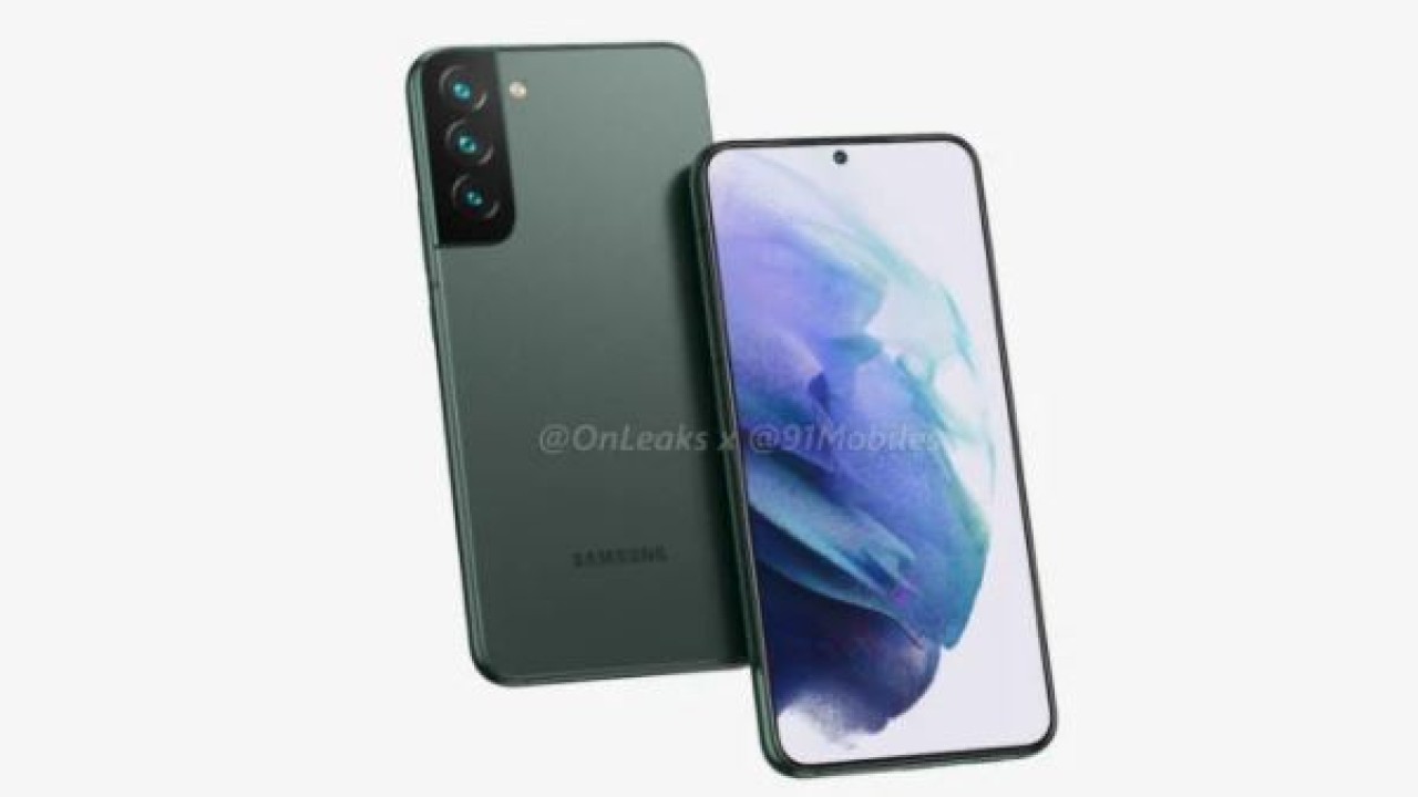 Samsung Galaxy S22+ (@OnLeaks via 91Mobiles)
