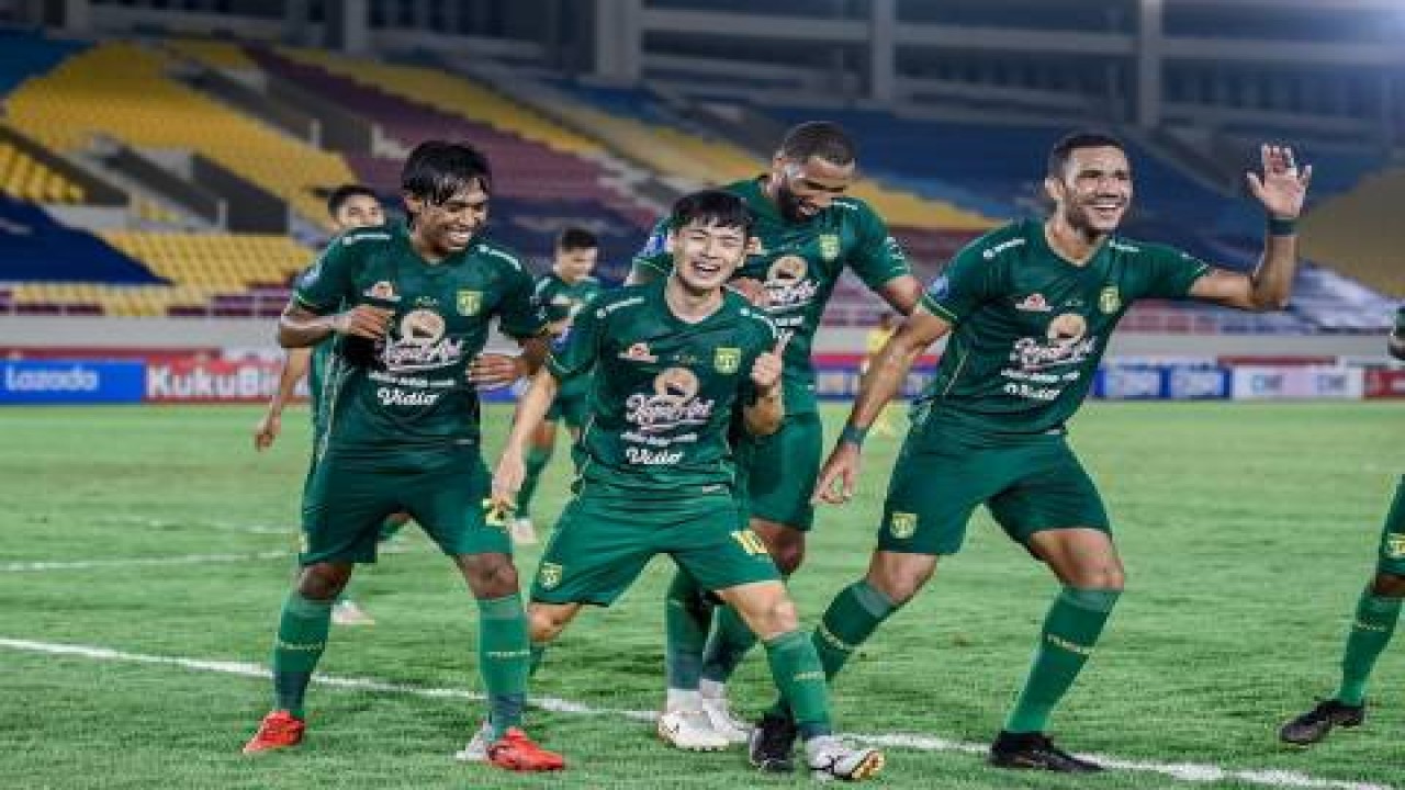 Selebrasi skuad Persebaya