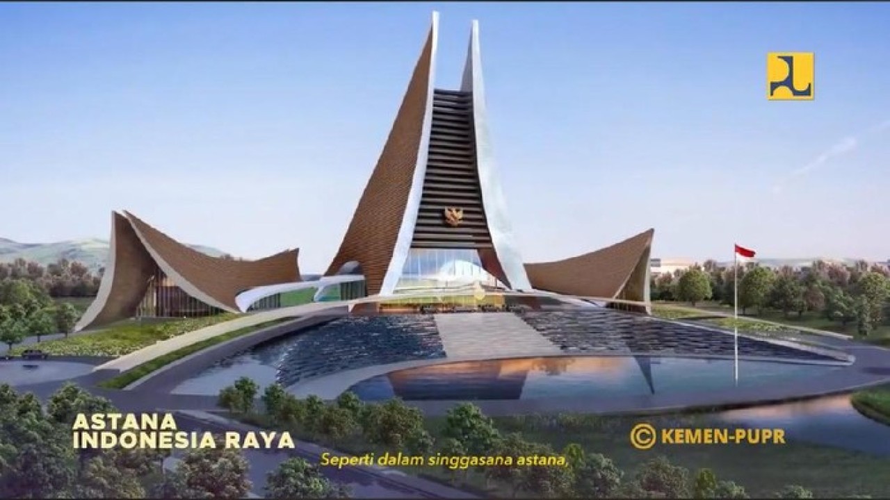 Desain istana ibu kota baru.