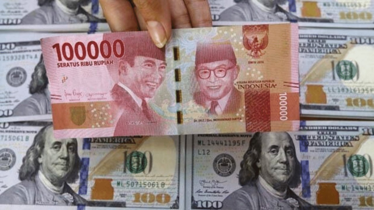 Ilustrasi mata uang rupiah dan dolar AS/ist
