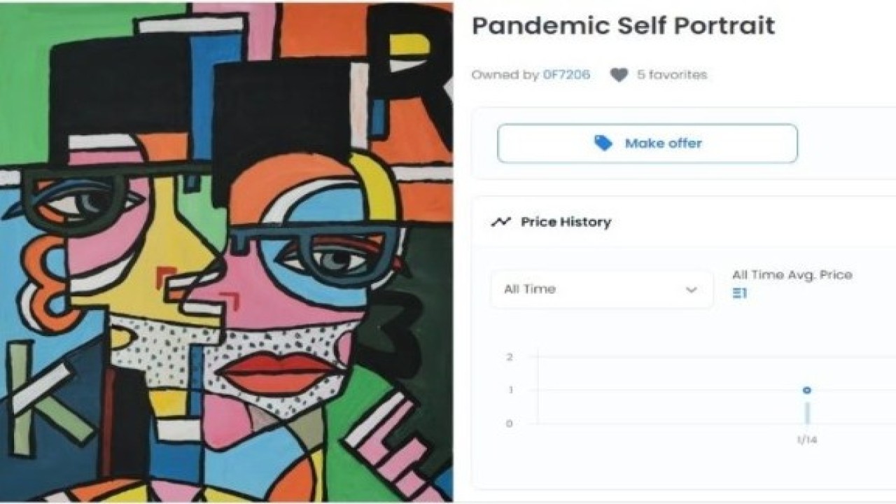 Lukisan NFT Ridwan Kamil laku Rp45 juta/ist