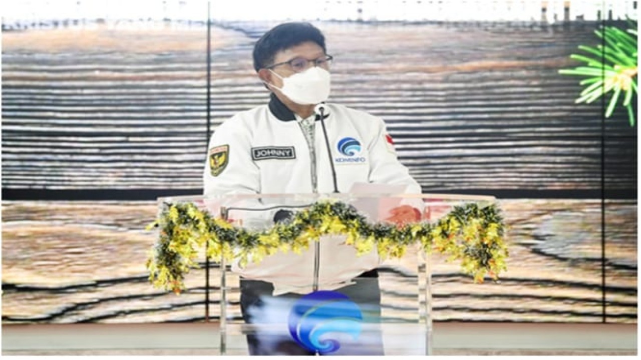 Menteri Komunikasi dan Informatika Johnny G. Plate